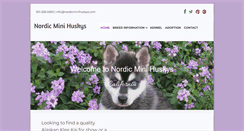 Desktop Screenshot of nordicminihuskys.com