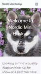 Mobile Screenshot of nordicminihuskys.com